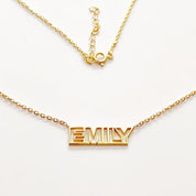 Personalized Name Pendant Necklace in Gold