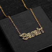 Personalized Name Pendant Necklace in Gold