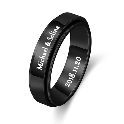 Customized Men's Spinner Ring