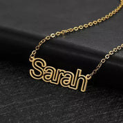 Personalized Name Pendant Necklace in Gold