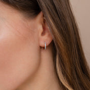 Ocean Blue Huggie Earrings for Everyday