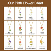 Personalized Birthflower Necklace for Women