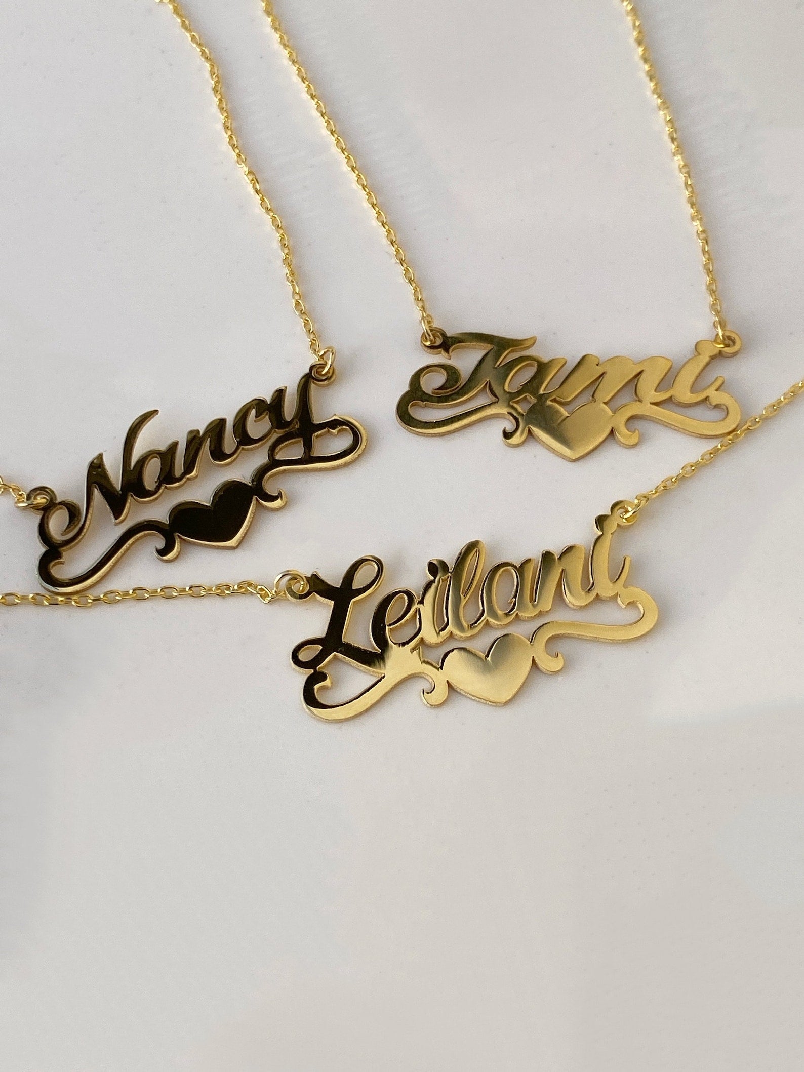 Personalized 14k Gold Name Necklace