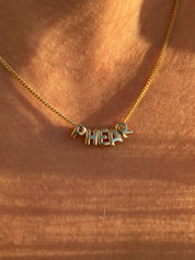 Custom 3D Letter Necklace for Her