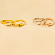 Custom Engraved Name Stacking Ring