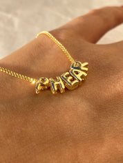 Custom 3D Letter Necklace for Her