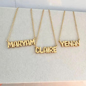 Personalized 3D Name Necklace Gift