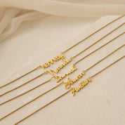 Personalized Name Box Chain Necklace