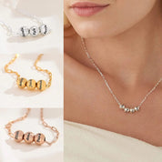 Personalized Beaded Name Necklace for Her