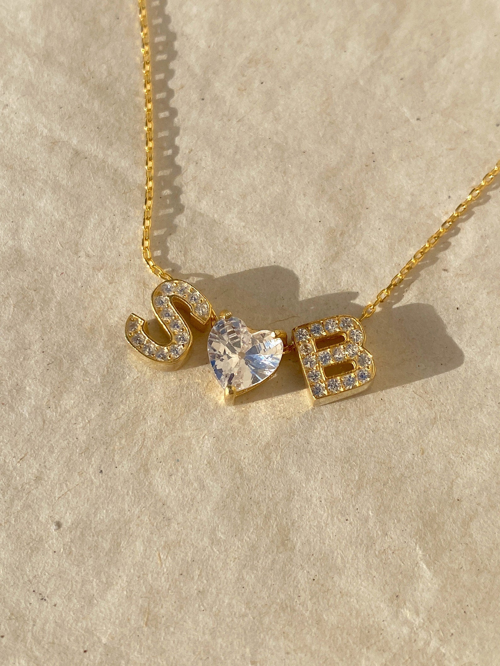 Personalized Sparkling Letter Necklace