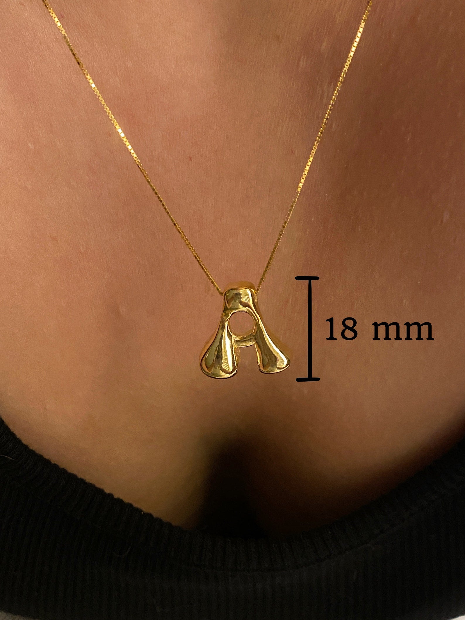 Personalized Asymmetric Initial Necklace