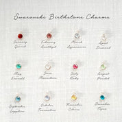 Custom Birthstone Necklace with Name