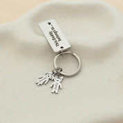 Personalized Family Names Keyring for Dad