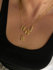 Personalized Asymmetric Initial Necklace