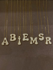 Personalized Bubble Letter Necklace