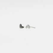 Dainty Gold Heart Stud Earrings