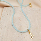 Personalized Gold Initial Beaded Necklace