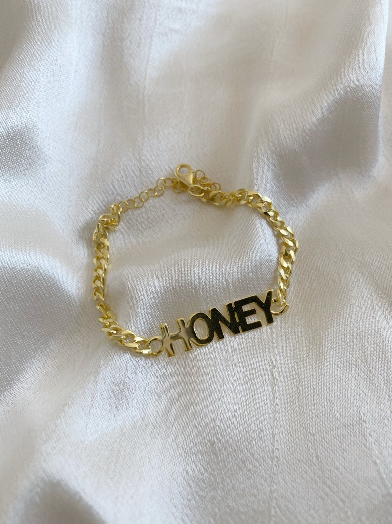 Custom Cuban Chain Name Bracelet