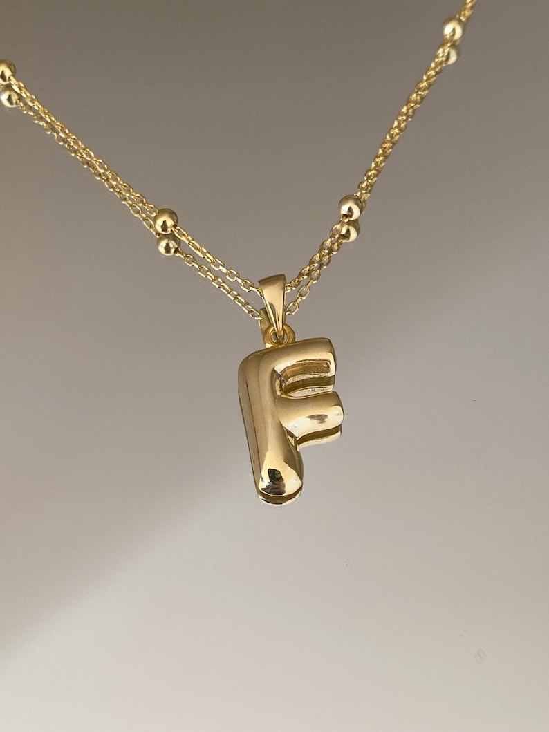 Personalized 14k Gold Initial Necklace