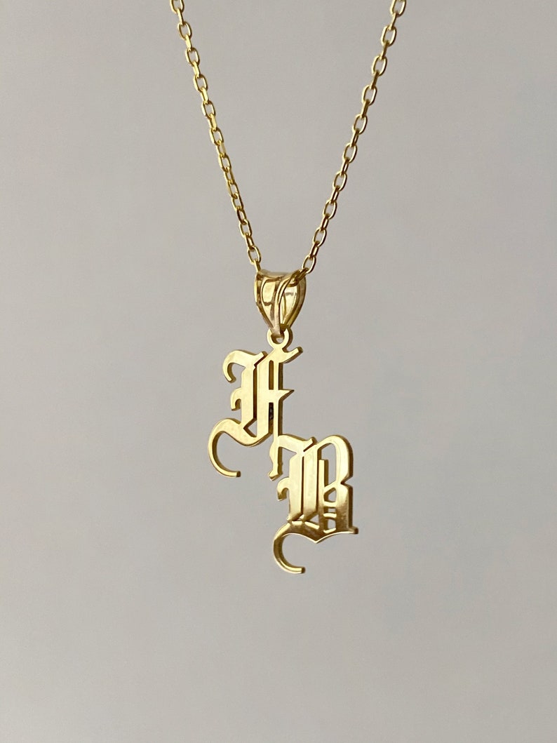 Personalized Double Initial Necklace