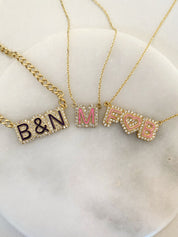 Colorful Personalized Crystal Necklace for Her