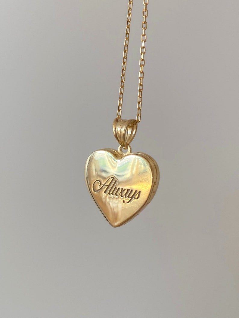 Custom 14k Gold Heart Locket Necklace