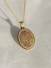 Personalized Fingerprint Necklace Jewelry