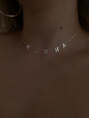 Custom Name Necklace in Sterling Silver