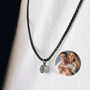 Personalized Photo Projection Necklace for Men