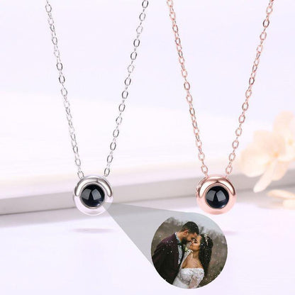 Personalized Photo Projection Necklace for Women