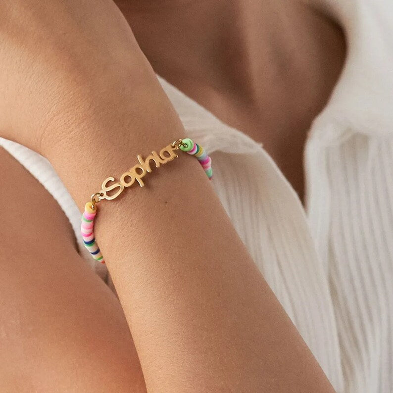 Colorful Personalized Name Bracelet for Girls