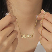 Personalized 3D Name Necklace Gift