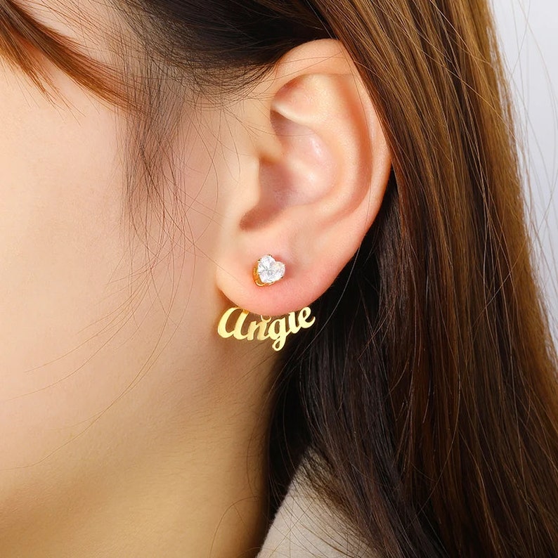 Personalized Minimalist Stud Earrings