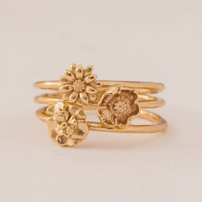 January Birth Flower Ring