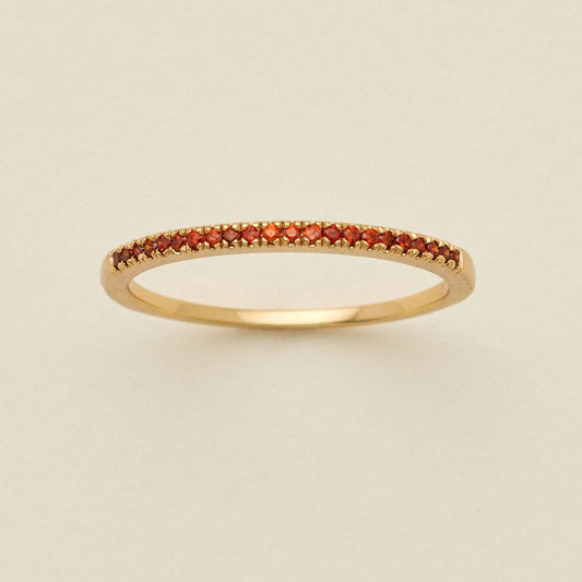 January Birthstone Stacking Ring