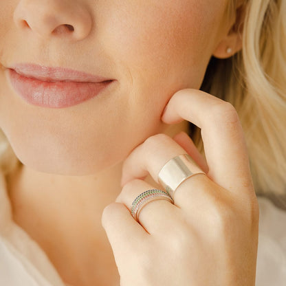 January Birthstone Stacking Ring