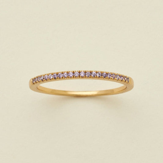 June Birthstone Stacking Ring