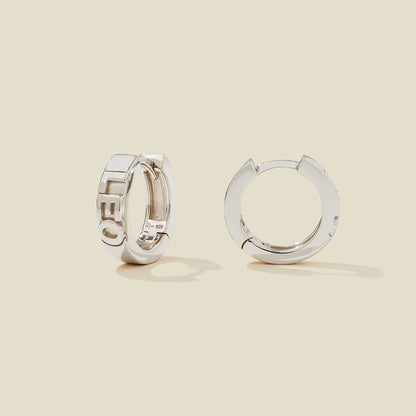 Leo Huggie Hoop Earrings