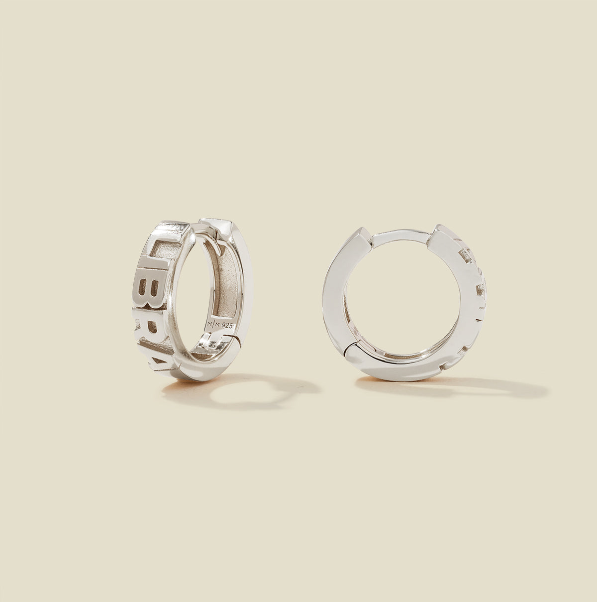 Libra Huggie Hoop Earrings