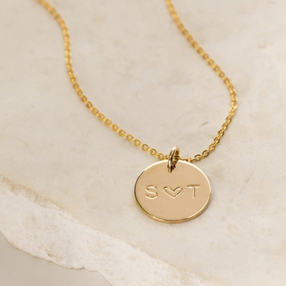 Personalized Love Disc Necklace