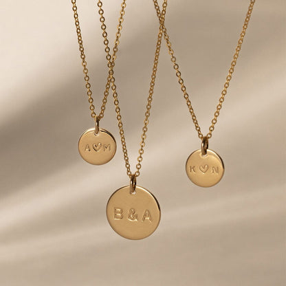 Personalized Love Disc Necklace