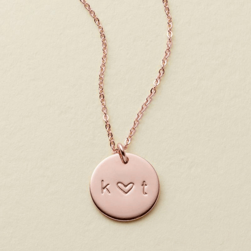 Personalized Love Disc Necklace