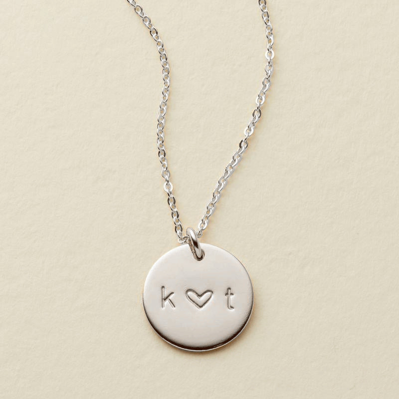 Personalized Love Disc Necklace