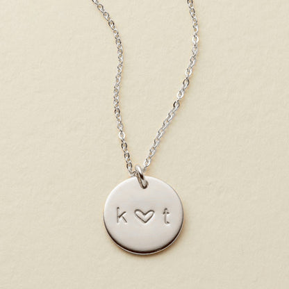 Personalized Love Disc Necklace