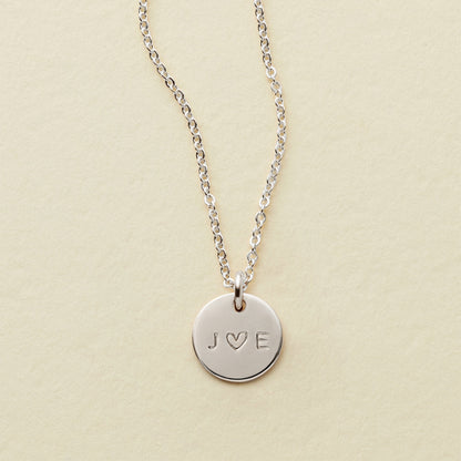 Love Disc Necklace