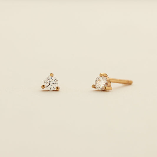 Luxe 3-prong Stud Earrings