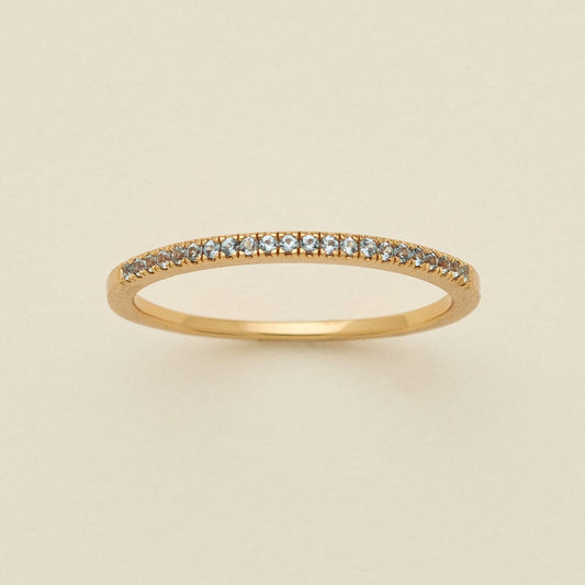 March Birthstone Stacking Ring