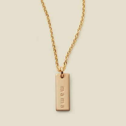 Personalized Mini Bar Necklace