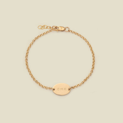 Personalized Mini Oval Bracelet