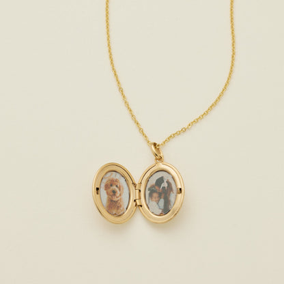 Oval Locket Necklace